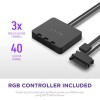 NZXT F120 RGB Duo Case Fan με Σύνδεση 4-Pin PWM 3τμχ