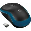 Logitech M185 Ασύρματο Mini Ποντίκι Black/Blue