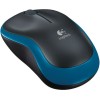 Logitech M185 Ασύρματο Mini Ποντίκι Black/Blue