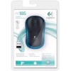 Logitech M185 Ασύρματο Mini Ποντίκι Black/Blue