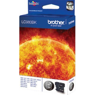 Brother LC980 Γνήσιο Μελάνι Εκτυπωτή InkJet Μαύρο (LC-980BK)