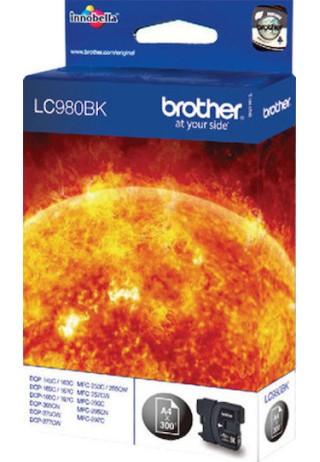 Brother LC980 Γνήσιο Μελάνι Εκτυπωτή InkJet Μαύρο (LC-980BK)