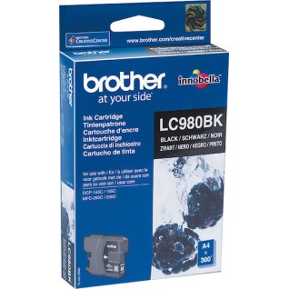 Brother LC980 Γνήσιο Μελάνι Εκτυπωτή InkJet Μαύρο (LC-980BK)