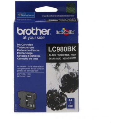 Brother LC980 Γνήσιο Μελάνι Εκτυπωτή InkJet Μαύρο (LC-980BK)