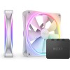 NZXT F140 RGB Duo Case Fan με Σύνδεση 4-Pin PWM 2τμχ Λευκό