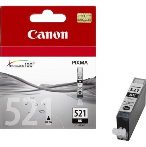 Canon CLI-521 Γνήσιο Μελάνι Εκτυπωτή InkJet Μαύρο (2933B001)