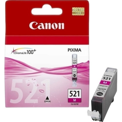 Canon CLI-521 Γνήσιο Μελάνι Εκτυπωτή InkJet Ματζέντα (2935B001)