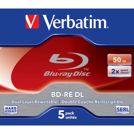 Verbatim BD-RE 2x 50GB 5τμχ