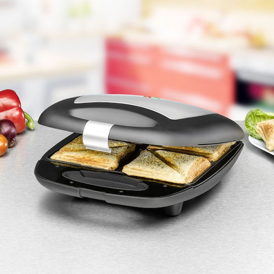 Rommelsbacher Τοστιέρα για 2 Τοστ 1400W Inox