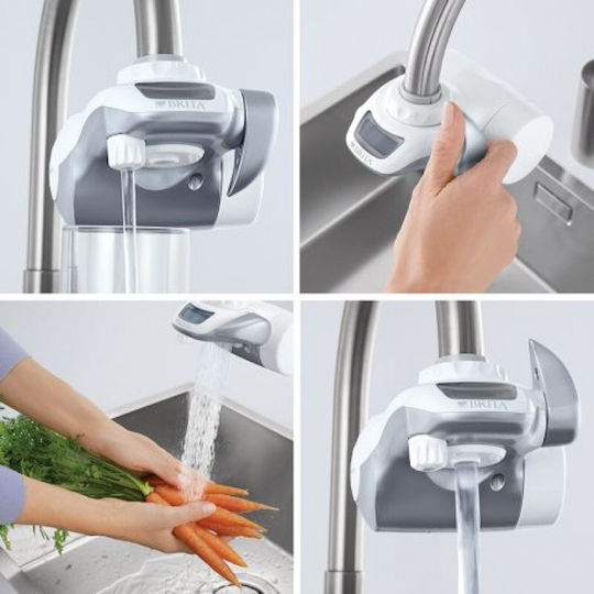 Brita On Tap New Φίλτρο Νερού Βρύσης Λευκό Κοκκώδης Ενεργός Άνθρακας / Μεμβράνες Κοίλων Ινών 1 μm