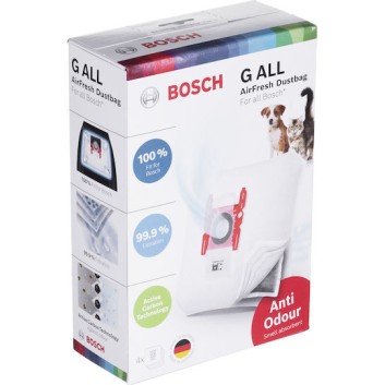 Bosch Σακούλες Σκούπας 4τμχ Συμβατή με Σκούπα Bosch / Siemens