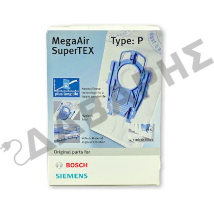 Πάνινες Σακούλες Σκούπας Bosch Siemens Original Type P Bbz41fp