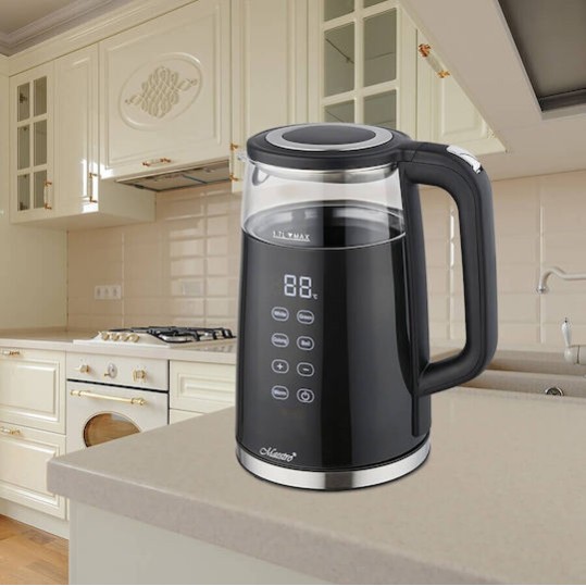 Maestro Βραστήρας 1.7lt 2200W Μαύρος