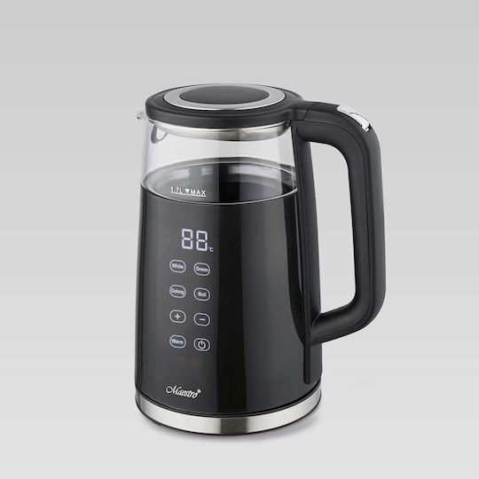 Maestro Βραστήρας 1.7lt 2200W Μαύρος
