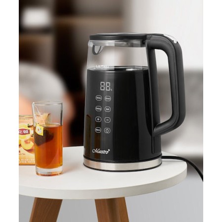 Maestro Βραστήρας 1.7lt 2200W Μαύρος
