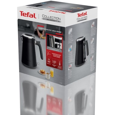 Tefal Botley Βραστήρας 1.7lt 2400W Μαύρος