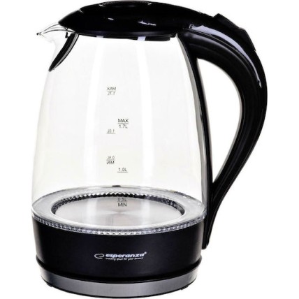 Esperanza Βραστήρας 1.7lt 2200W Μαύρος