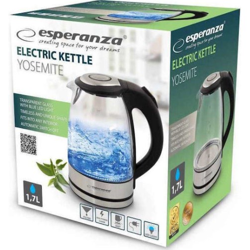 Esperanza Βραστήρας 1.7lt 2200W Ασημί