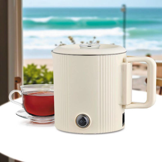 Maestro Βραστήρας Ταξιδίου 800ml 600W Μπεζ