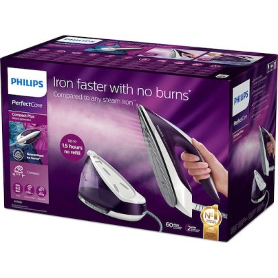 Philips PerfectCare Compact Plus Σύστημα Σιδερώματος Πίεσης 6.5bar με Δοχείο 1.5lt
