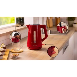 Bosch MyMoment Βραστήρας 1.7lt 2400W Κόκκινος