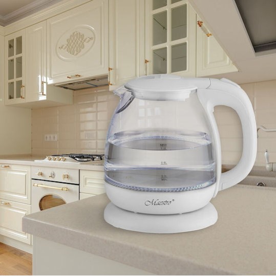 Maestro Βραστήρας 1lt 1100W Λευκός