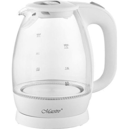 Maestro MR063 White Βραστήρας 1.7lt 2200W Λευκός