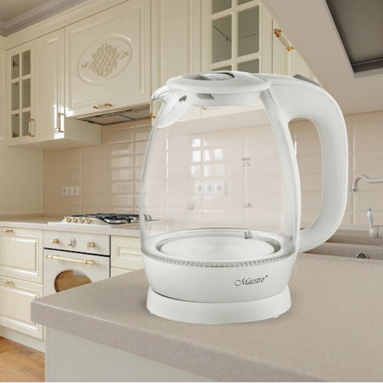 Maestro MR063 White Βραστήρας 1.7lt 2200W Λευκός