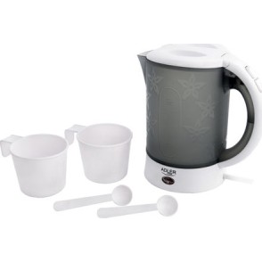 Adler Βραστήρας Ταξιδίου 600ml 600W Γκρι