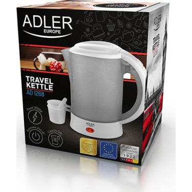 Adler Βραστήρας Ταξιδίου 600ml 600W Γκρι