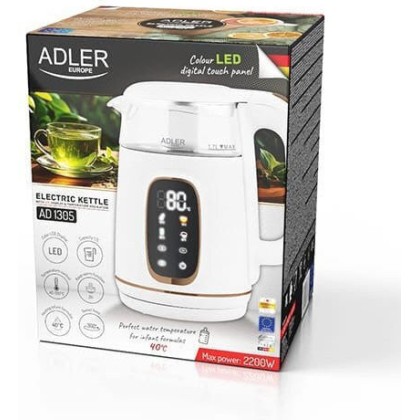 Adler Βραστήρας 1.7lt 1850W Λευκός
