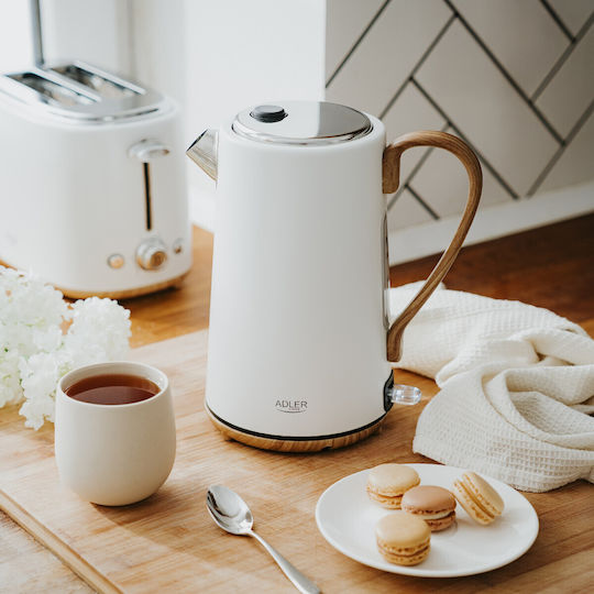 Adler Βραστήρας 1.7lt 2200W Λευκός