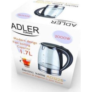 Adler AD-1225 Βραστήρας 1.7lt 2000W Μαύρος