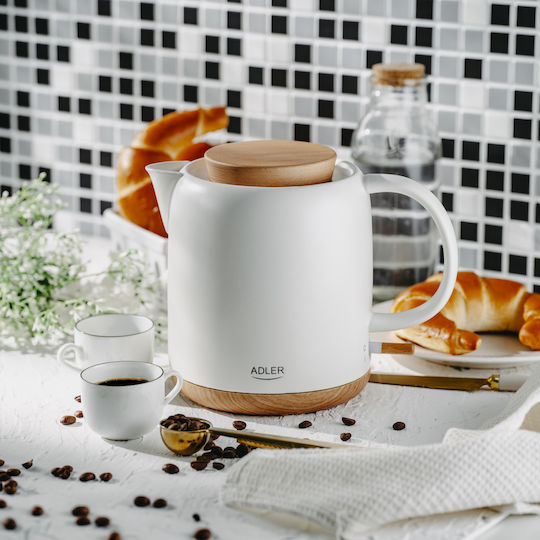 Adler Βραστήρας 1lt 1200W Λευκός