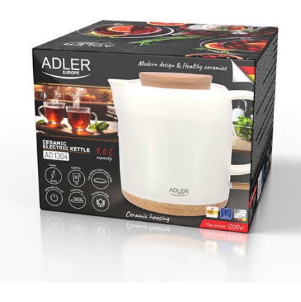 Adler Βραστήρας 1lt 1200W Λευκός