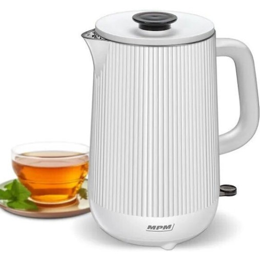 MPM Βραστήρας 1.5lt 1800W Λευκός