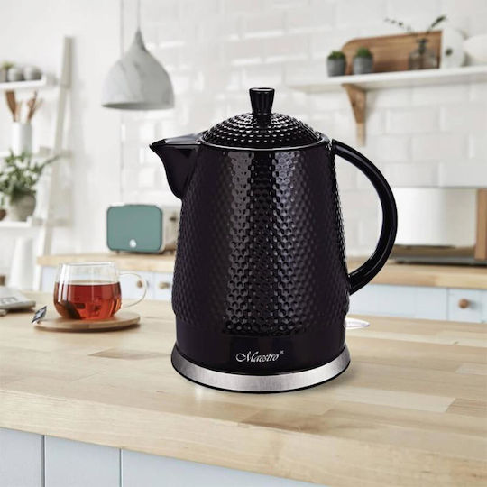 Maestro Βραστήρας 1.5lt 1500W Μαύρος