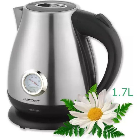 Esperanza Βραστήρας 1.7lt 2200W Ασημί