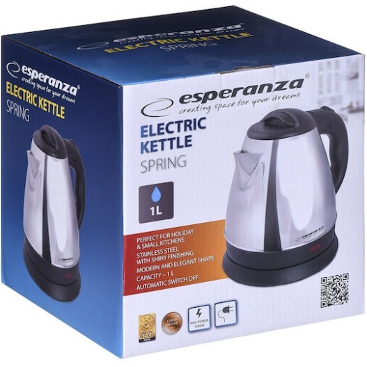 Esperanza Βραστήρας 1lt 1350W Γκρι