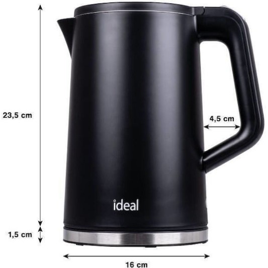 Βραστήρας 1.7lt 1500W Γκρι