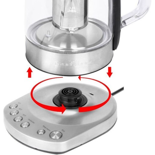 Profi Cook PC-WKS 1167G Βραστήρας 1.5lt 2200W Γκρι