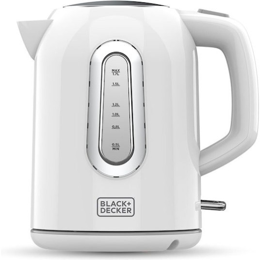 Black & Decker Βραστήρας 1.7lt 2200W Λευκός