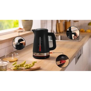 Bosch MyMoment Βραστήρας 1.7lt 2400W Μαύρος