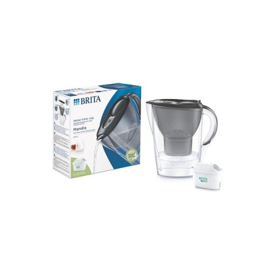 Brita Marella Κανάτα Σερβιρίσματος Πλαστική Graphite με Φίλτρο 2400ml