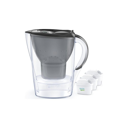 Brita Marella Κανάτα Σερβιρίσματος Πλαστική Graphite με Φίλτρο 2400ml