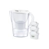 Brita Marella Κανάτα Σερβιρίσματος Πλαστική White με Φίλτρο 2400ml