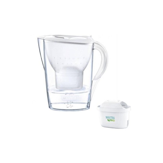 Brita Marella Κανάτα Σερβιρίσματος Πλαστική White με Φίλτρο 2400ml