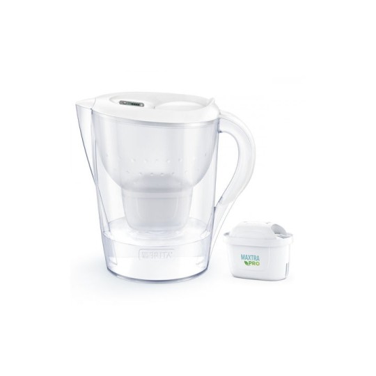 Brita Marella XL Κανάτα Σερβιρίσματος Πλαστική White με Φίλτρο 3500ml