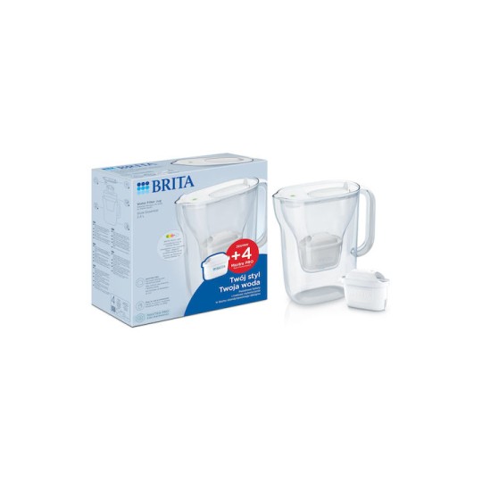 Brita Style Essential Κανάτα Σερβιρίσματος Πλαστική White με Φίλτρο 2400ml