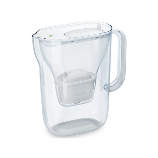 Brita Style Essential Κανάτα Σερβιρίσματος Πλαστική White με Φίλτρο 2400ml